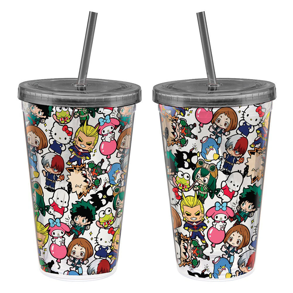 MY HERO ACADEMIA 16 OZ. ACRYLIC CUP WITH STRAW